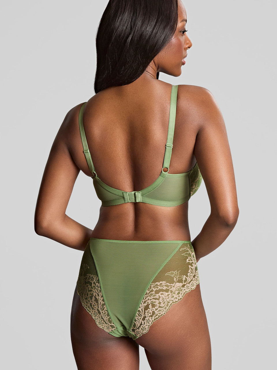 Ana Deep Brief - Sage Green/Sand Nude