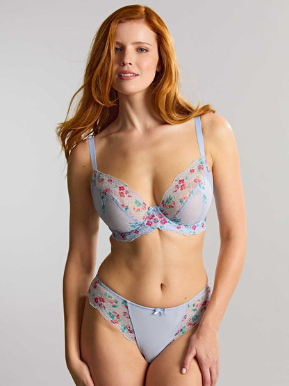 Ana Plunge Bra - Cornflower Blue