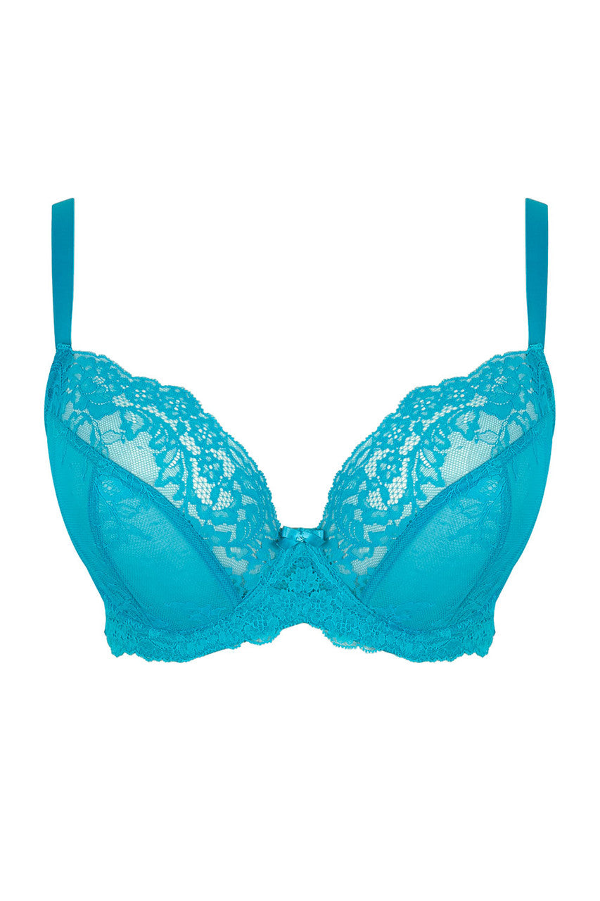Ana Plunge Bra - Ocean Blue