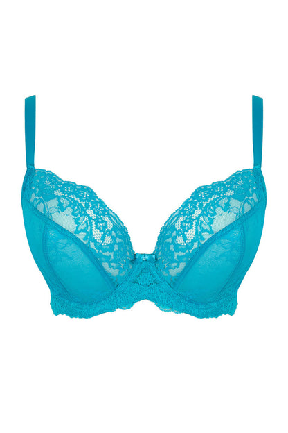 Ana Plunge Bra - Ocean Blue