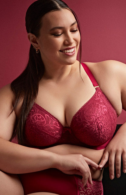 Estel Plunge Bra - Berry