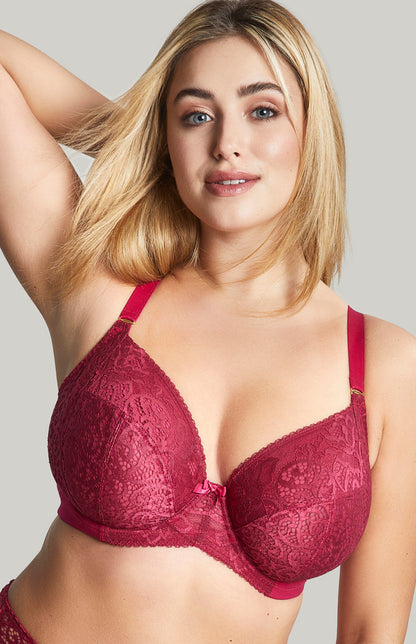 Estel Plunge Bra - Berry