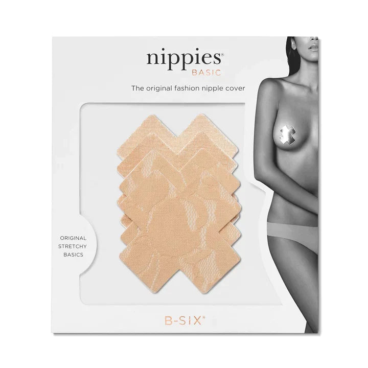 Cross Nipple Covers - Creme