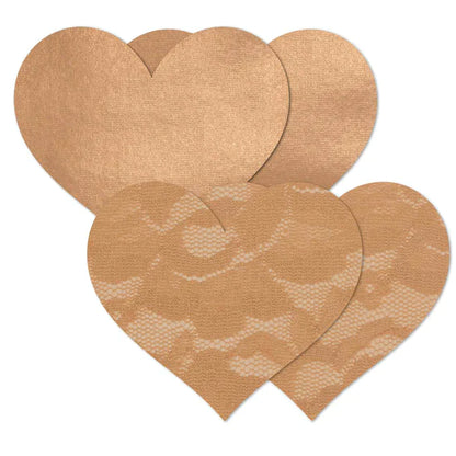 Heart Nipple Covers - Caramel