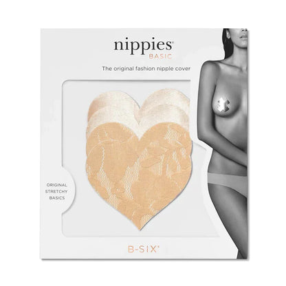 Heart Nipple Covers - Creme