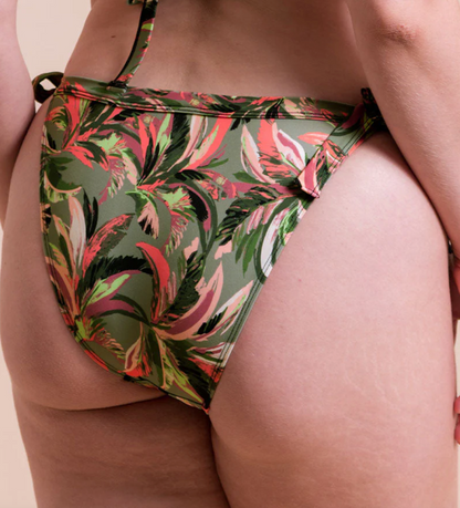 Sunset Palm String Bikini Brief - Palm Print