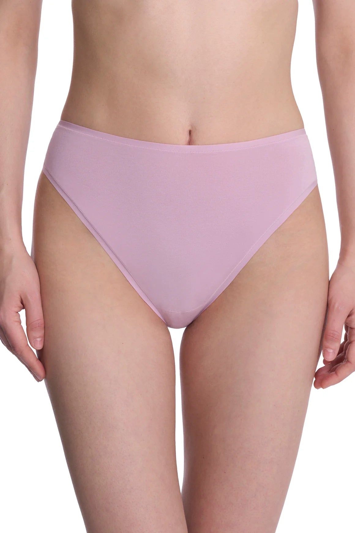 Bliss Bare Cotton High Cut Brief - Rose Mist