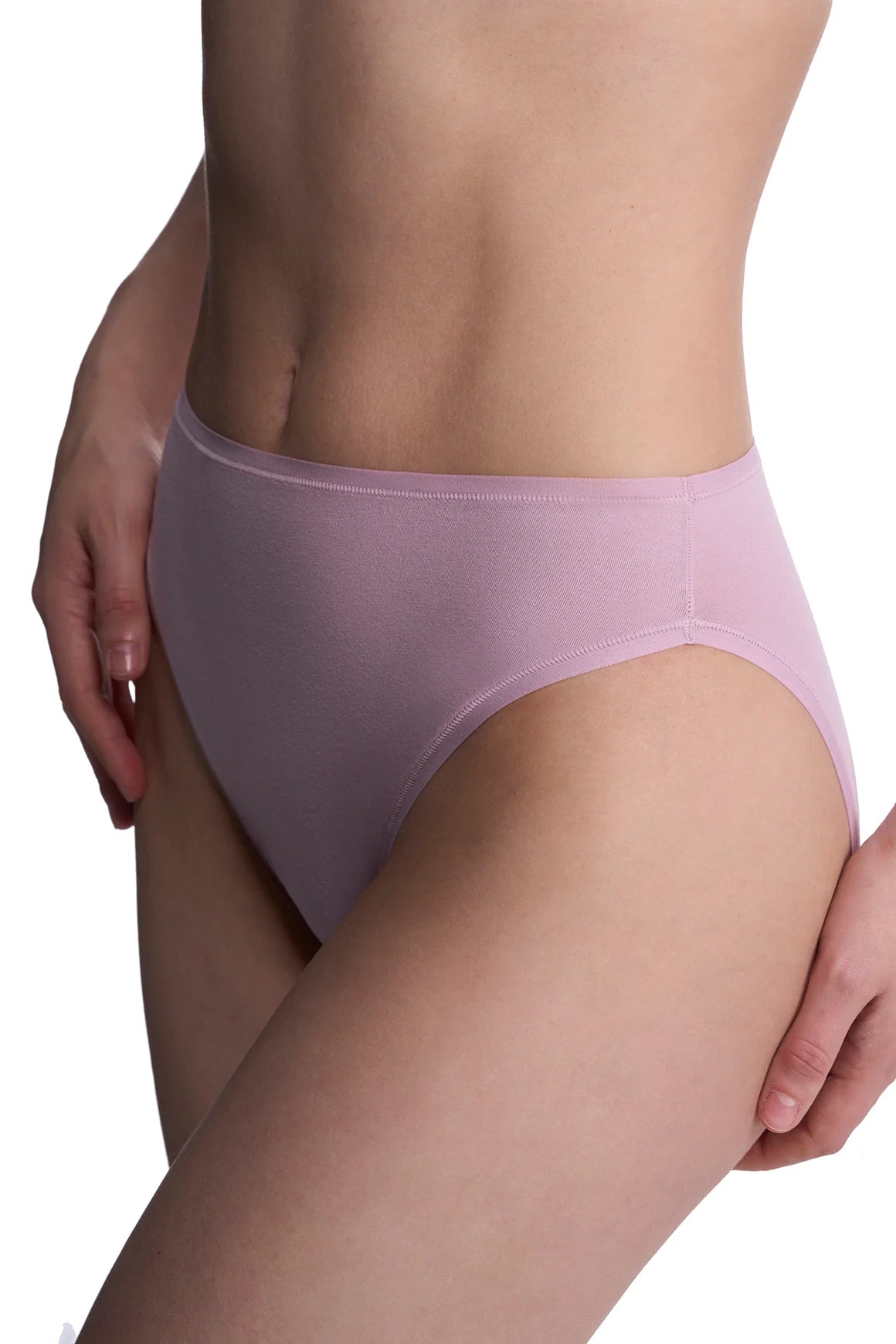 Bliss Bare Cotton High Cut Brief - Rose Mist