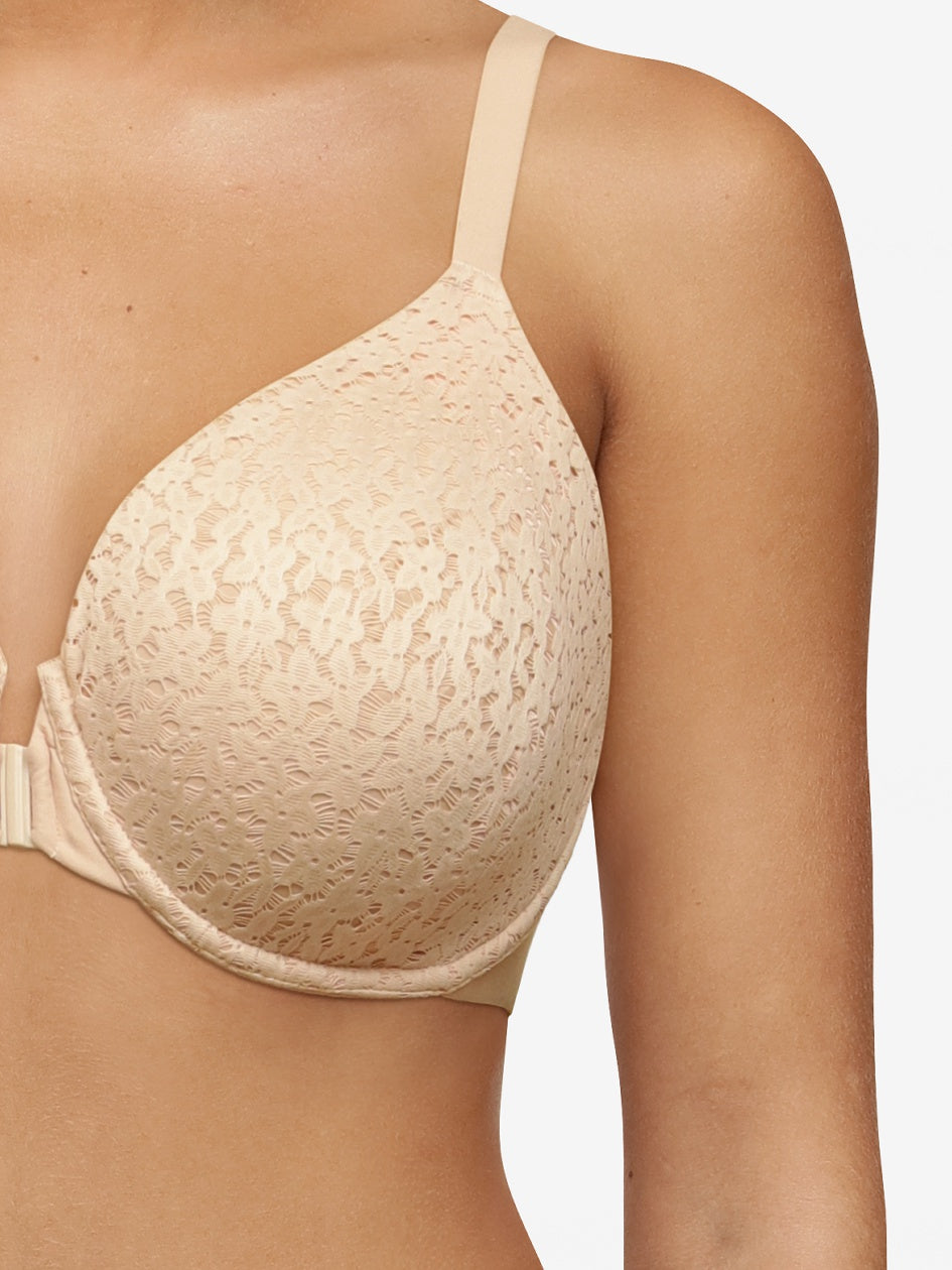 Norah - Comfort Front Closure Bra - Organic Nude