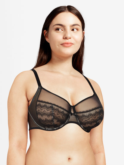 Revele Moi Perfect Fit Underwire Bra - Black
