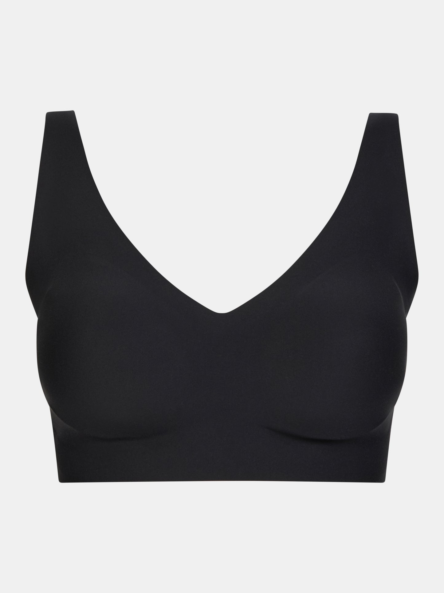Softstretch Power V-Neck Wireless Support Bra - Black