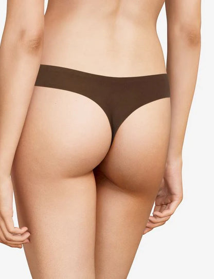 Soft Stretch Thong - Walnut