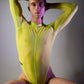 Long Sleeve Bodysuit - Neon Yellow