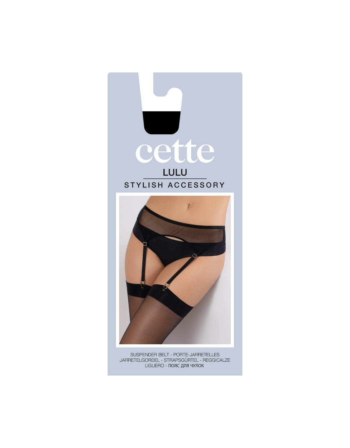 LuLu - Mesh Suspender Belt - Black