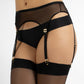 LuLu - Mesh Suspender Belt - Black