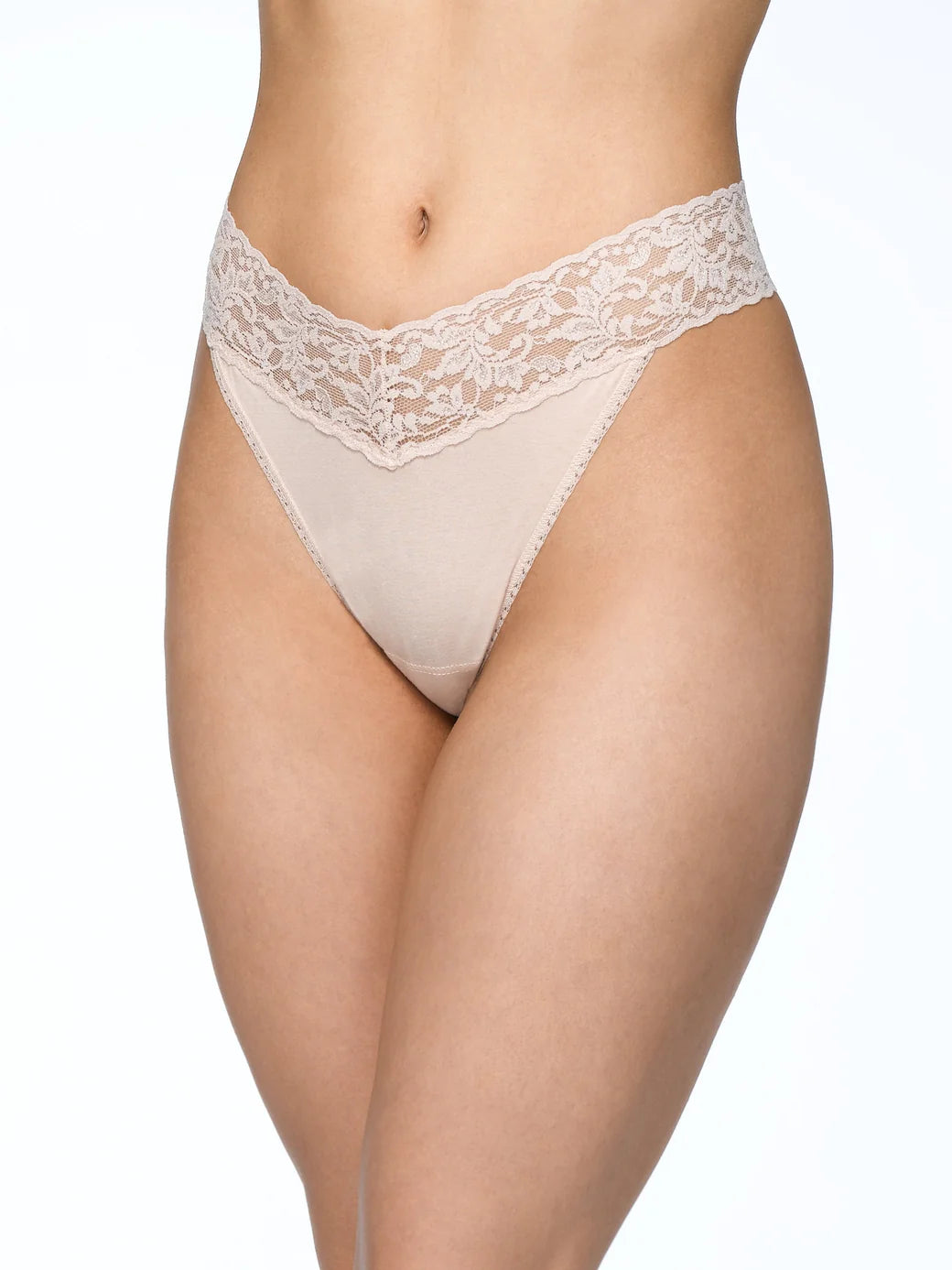 Cotton Regular Rise Thong - Chai