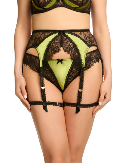 GlamCatchers Suspender - Black/Olivine