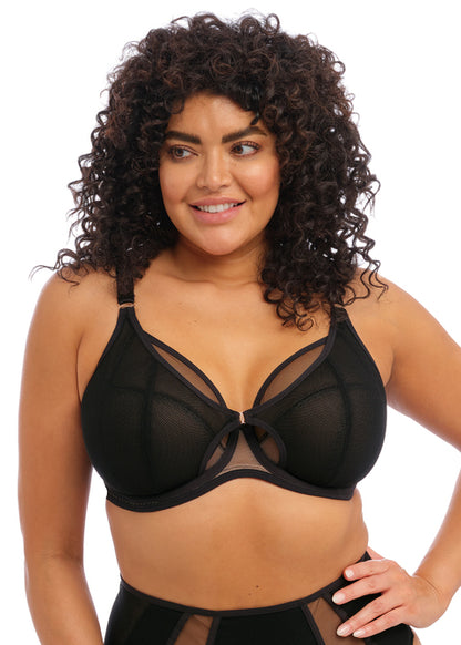 Kintai Plunge Bra - Black