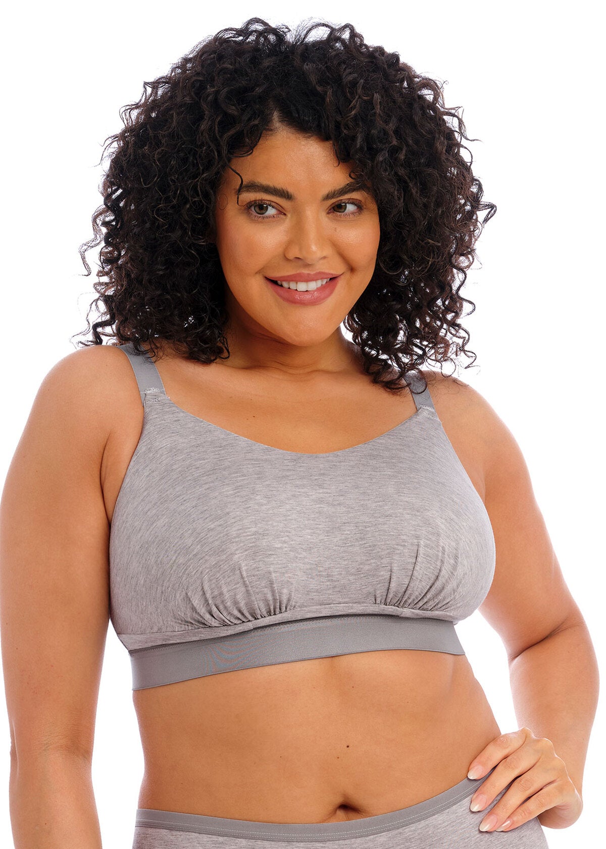 Downtime Wireless Bralette - Grey Marl
