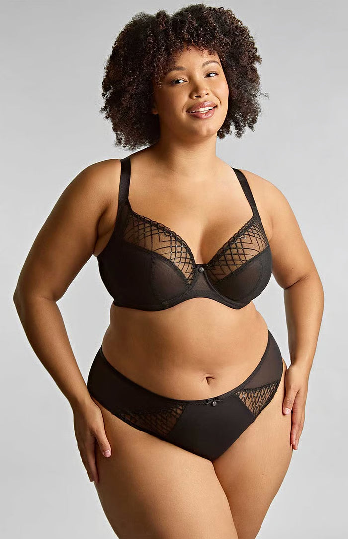 Ella Plunge Bra - Black