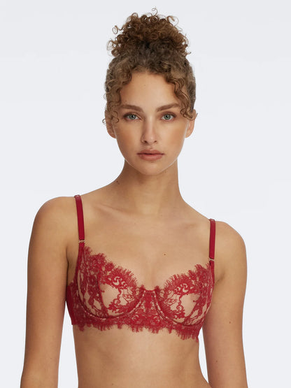 Entice Balconette - Lipstick Red/Nylon