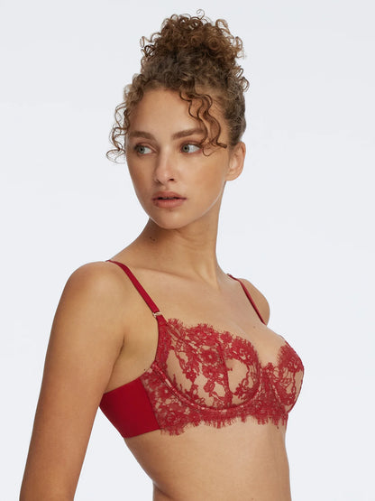 Entice Balconette - Lipstick Red/Nylon