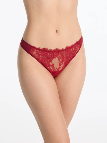 Entice Thong  - Scarlet Red