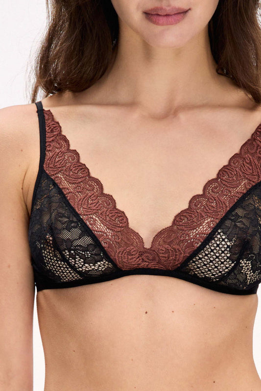 Eve Bra - Black/Sepia