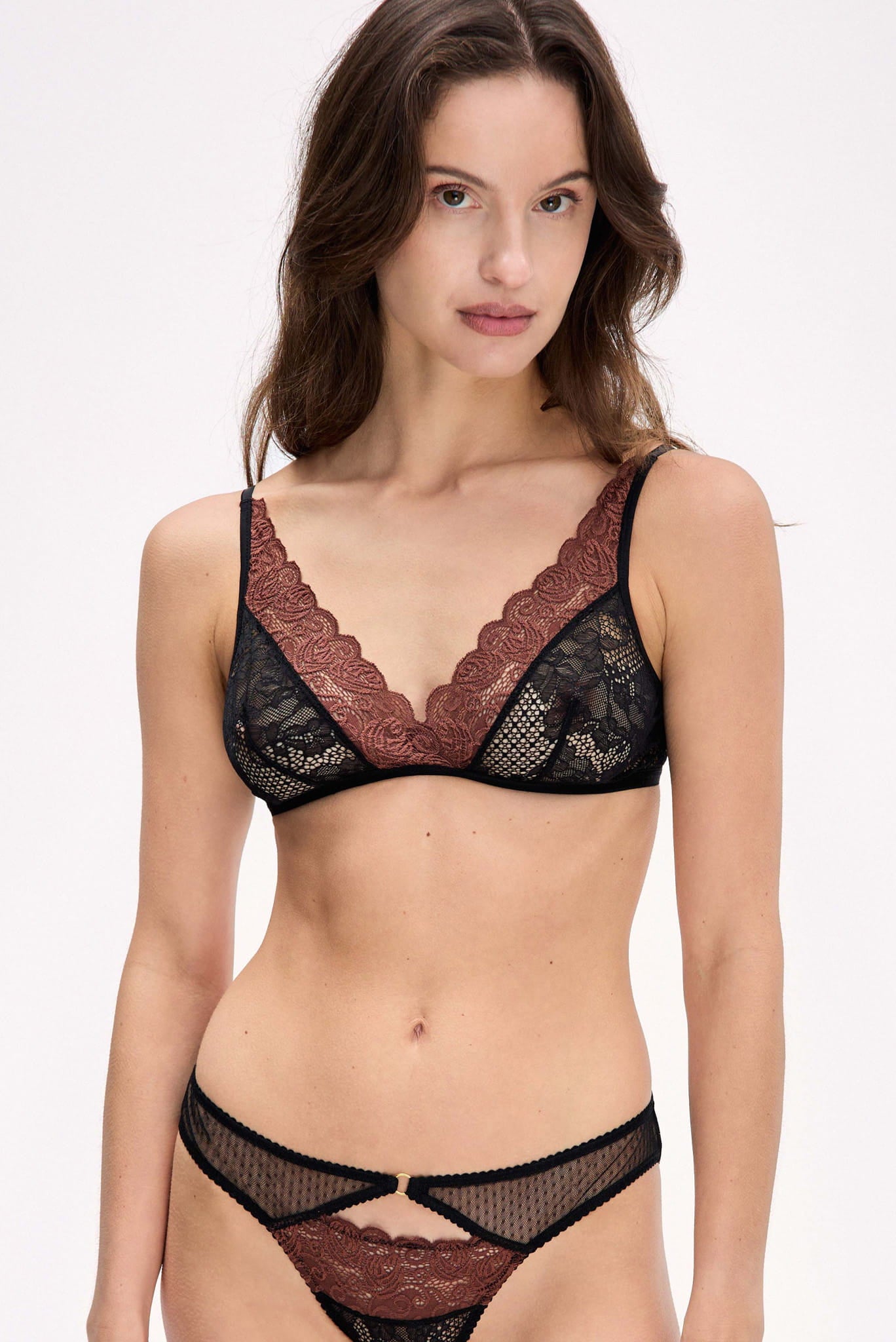 Eve Bra - Black/Sepia