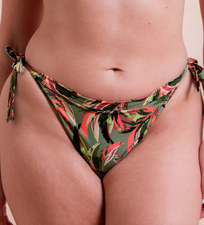 Sunset Palm String Bikini Brief - Palm Print