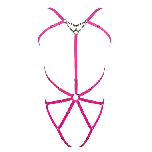 Frisson Body Harness Electric - Magenta