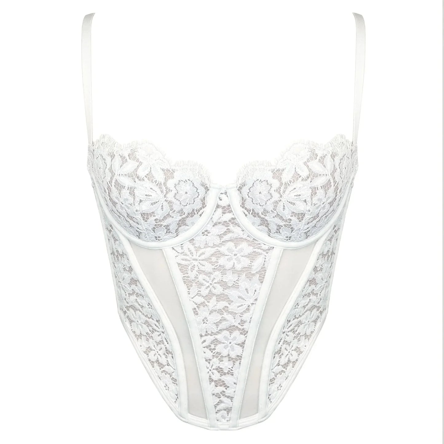 Frisson Corset - Crystal White