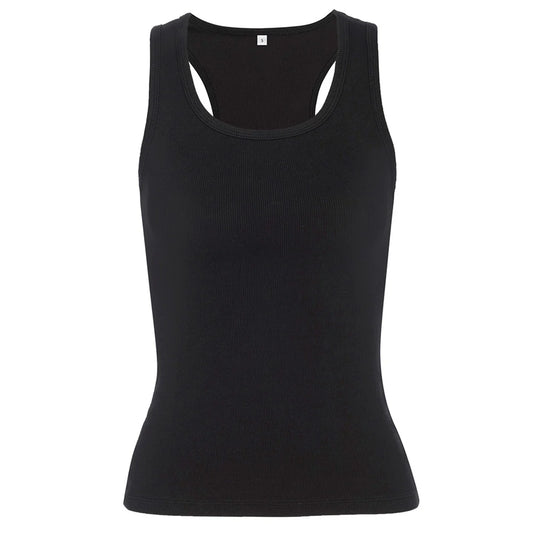 Bra30 Hipster Supportive Wireless Bra Tank Top - Black