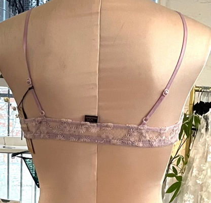 Isabel Embroidery Bowtie Bralette - Lilac Purple