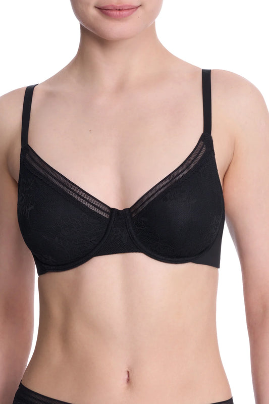 Love Lace Underwire Bra - Black