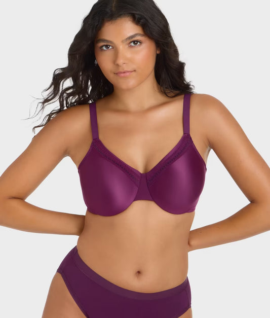 Perfect Primer Full Figure Underwire - Winter Bloom Burgundy