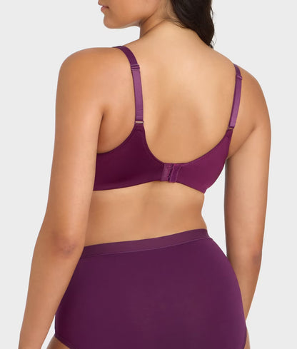 Elevated Allure Wire-Free Bra - Winter Bloom Burgundy