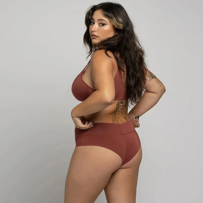 Core Scoop Neck Bralette - Sugar Burnt Orange