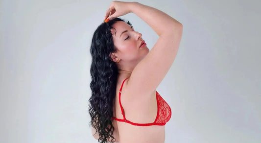 Moonstruck Triangle Bralette - Red Fire