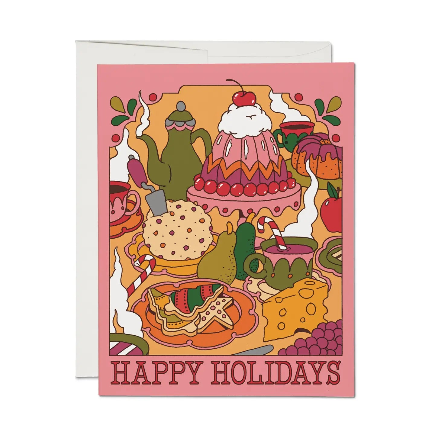 Happy Holidays Feast Greeting Card