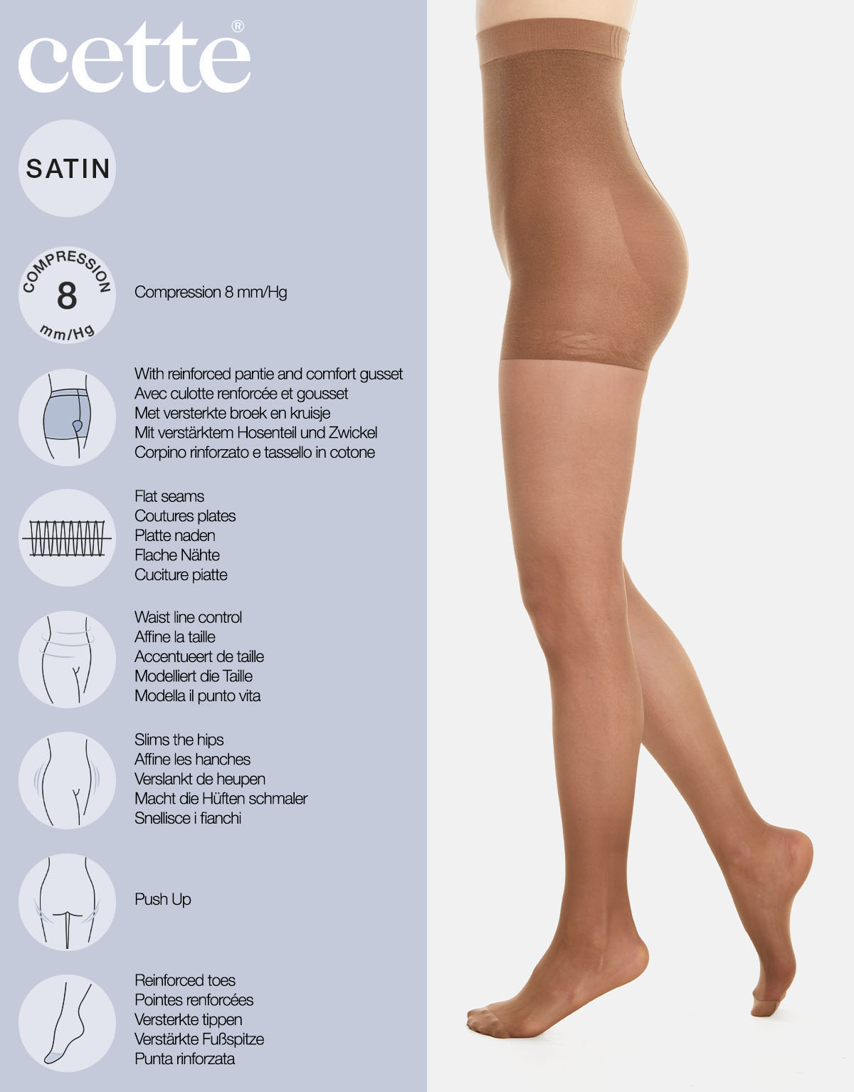 Ottawa - High Waist Shaping tights 20 DEN - Skin
