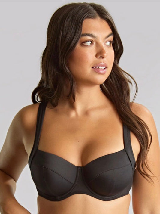 Olivia Full Cup Bikini Top - Black