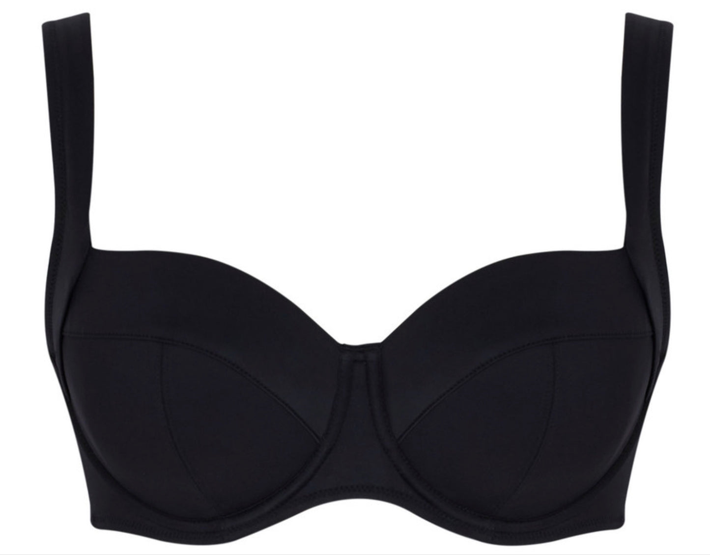 Olivia Full Cup Bikini Top - Black