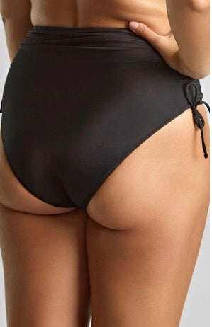 Signature Midi Gather Brief - Black