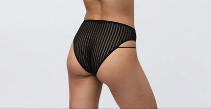 Vertigo High Leg Panty - Black