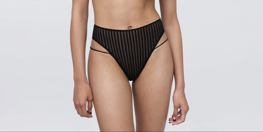Vertigo High Leg Panty - Black