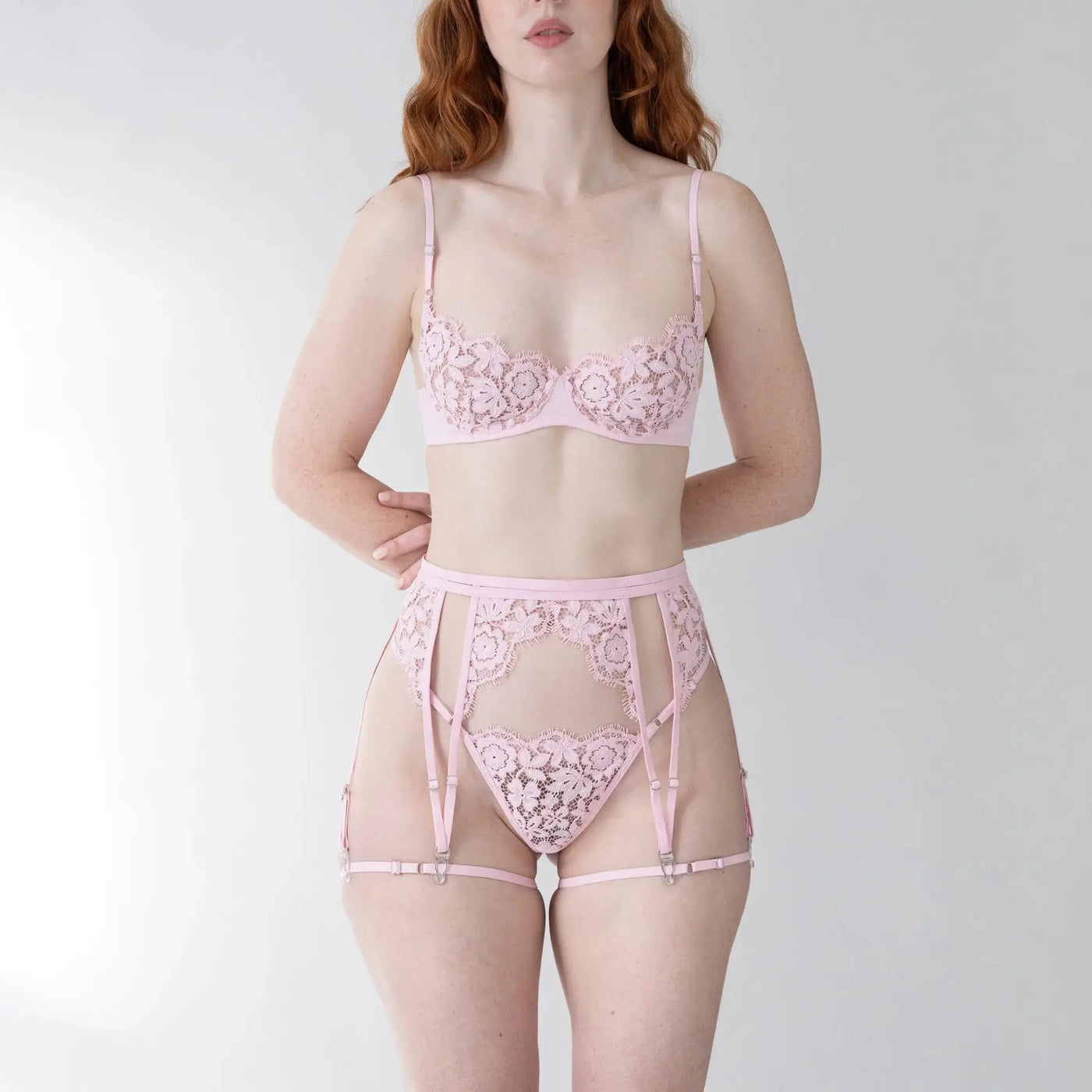 Frisson Scoop Demi Bra - Rose