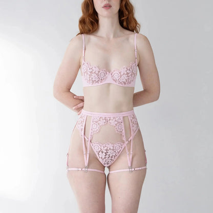 Frisson Scoop Demi Bra - Rose
