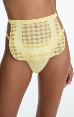 Bonbon Lace Apron - Buttercream Yellow