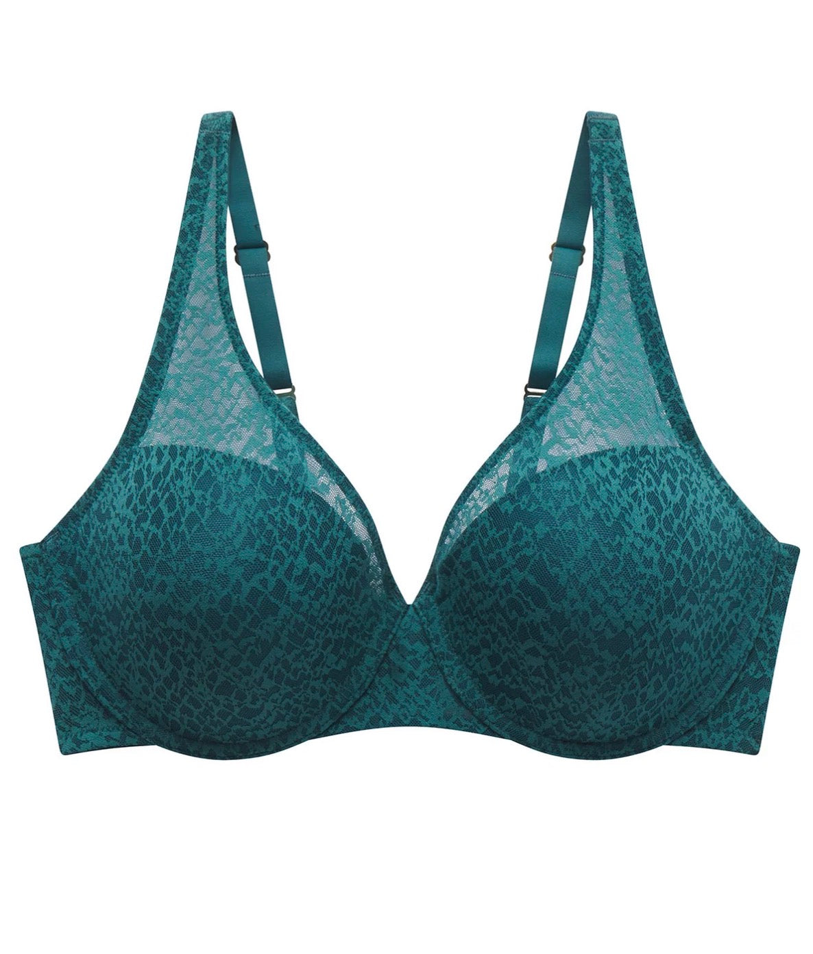 Pretty Smooth Full Fit Contour Underwire Bra - Emerald Blue